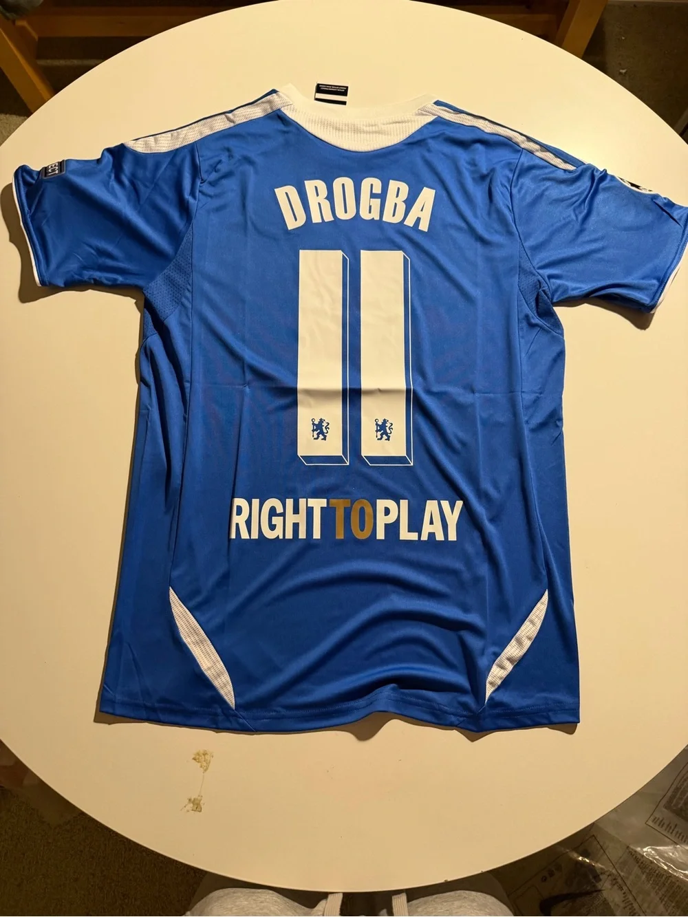 Drogba Chelsea FC Blue Samsung Home Jersey size small